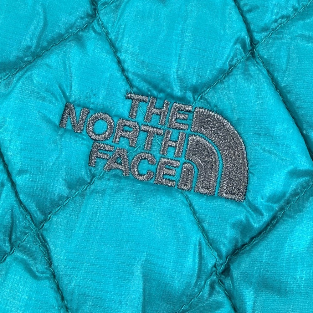 The North Face ThermoBall Hybrid Jacket Womens S Teal Quilted Full Zip Outdoor - Picture 10 of 12